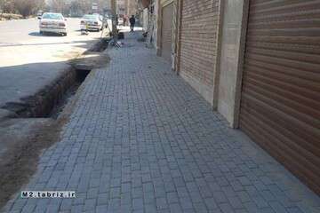 اتمام کفسازی در دو مسیر سطح حوزه شهرداری منطقه ۲