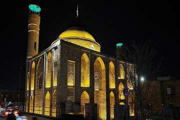 نورپردازی مسجد صاحب الامر تبریز به اتمام رسید