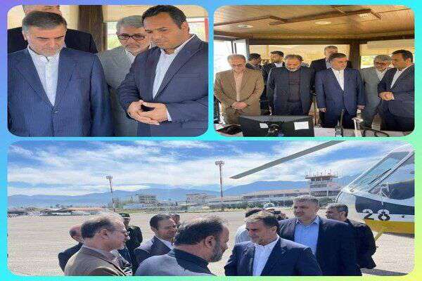 بازدید استاندار مازندران از فرودگاه نوشهر