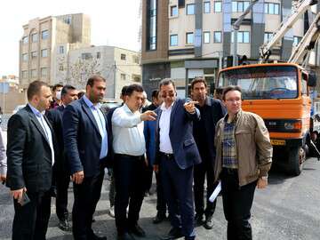 بازدید شهردار تبریز از آخرین وضعیت پروژه در آستانه افتتاح خیابان فلسطین جنوبی