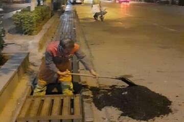 لایروبی و شستشوی کانال های سطح منطقه ۸