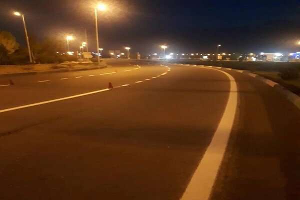 تعمیر و بازسازی دوربین های نظارت تصویری  و خط کشی محورهای اصلی شهر