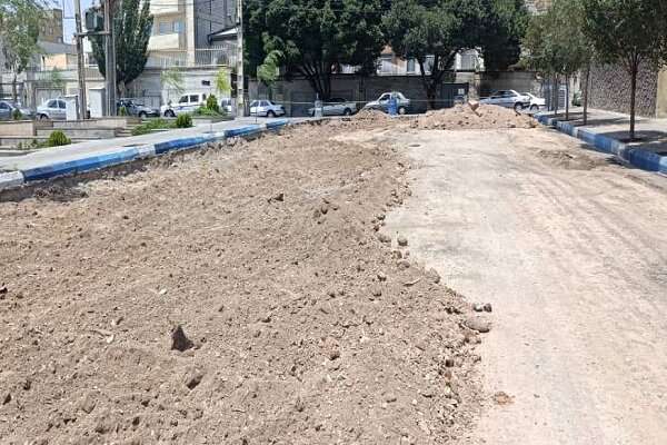 سنگفرش معابر پیرامون مجموعه فرهنگی گردشگری مقبره‌الشعرا