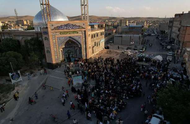 برگزاری جشن باشکوه غدیر در مقابل مسجد بزرگ امیرالمومنین آخماقیه