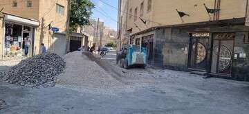 کوچه شریعتی میدان قطب به مساحت یک هزار متر مربع سنگفرش می‌شود