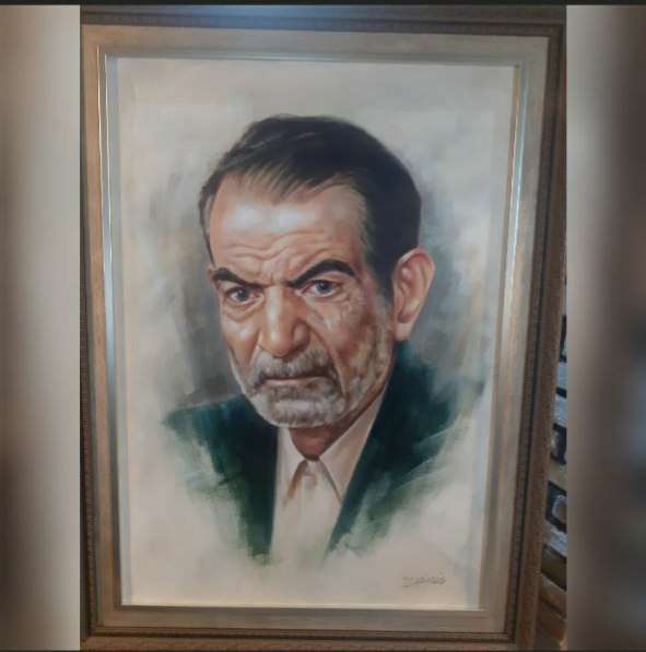 پرتره رنگ روغن استاد شهریار توسط وزیر ارشاد رونمایی شد