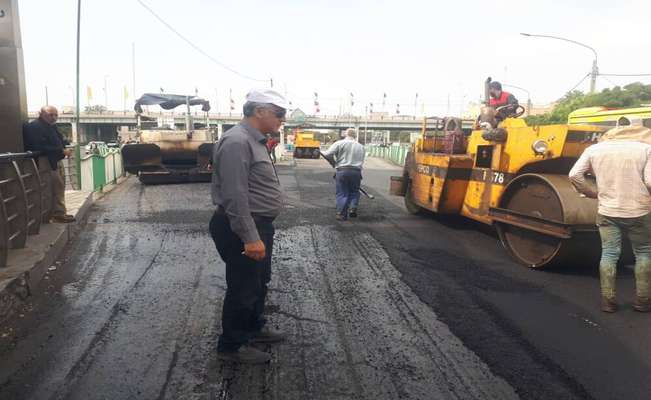آغاز آسفالت‌ریزی اساسی مسیر تندروی اتوبوس تبریز