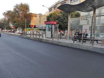 آغاز آسفالت ریزی اساسی مسیر تندروی اتوبوس تبریز