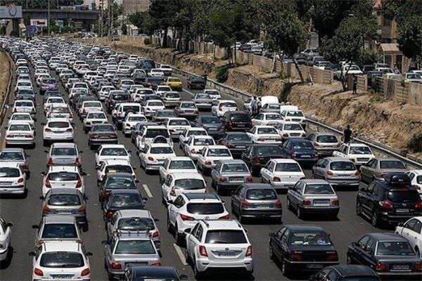 ترافیک سنگین در  آزادراه ساوه – تهران