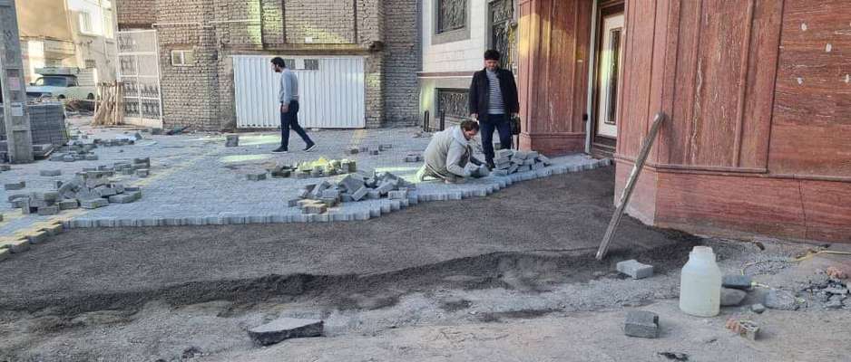 سنگفرش و مناسب‌سازی ۲۳ هزارمترمربع از پیاده‌راه‌ها و معابر منطقه ۳ تبریز