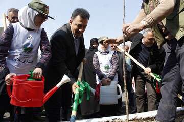 آغاز برنامه‌های هفته درختکاری در سطح منطقه ۲ با حضور شهردار تبریز