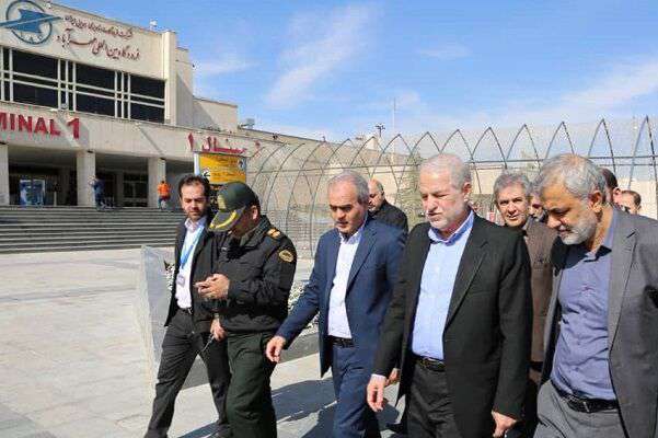 بازدید معاون حمل و نقل وزیر راه و شهرسازی از فرودگاه مهرآباد