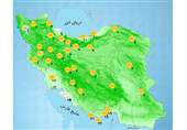 هواشناسی ایران ۱۴۰۳/۰۱/۲۲؛ رگبار باران در نیمه غربی کشور