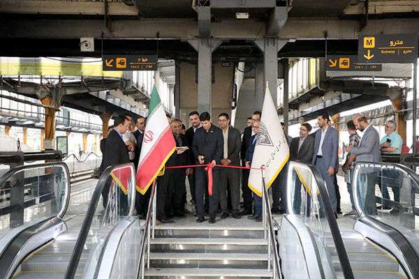 فاز نخست تونل زیرزمینی ایستگاه راه آهن تهران افتتاح شد