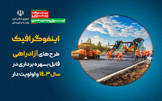 اطلاع نگاشت| طرح های آزادراهی قابل بهره برداری در سال ۱۴۰۳