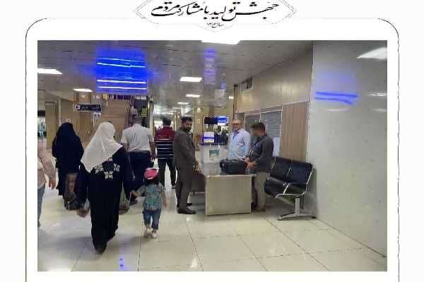 استقرار صندوق سیار اخذ رای در فرودگاه آبادان