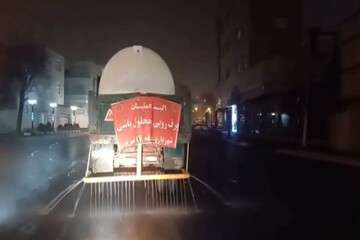 روان‌سازی ترافیکی معابر منطقه یک تبریز با پاشش به موقع محلول