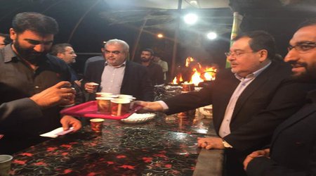 بازدید رییس شورای اسلامی شهر شیراز از موکب شماره ۲ احمدبن‌ موسی در باغ جنت شیراز