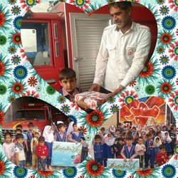 بازدید کودکان از مرکز آتش نشانی