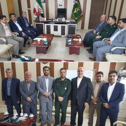 دیدار شهردار خرمشهر با فرمانده سپاه جهت عرض تبریک به مناسبت هفته بسیج
